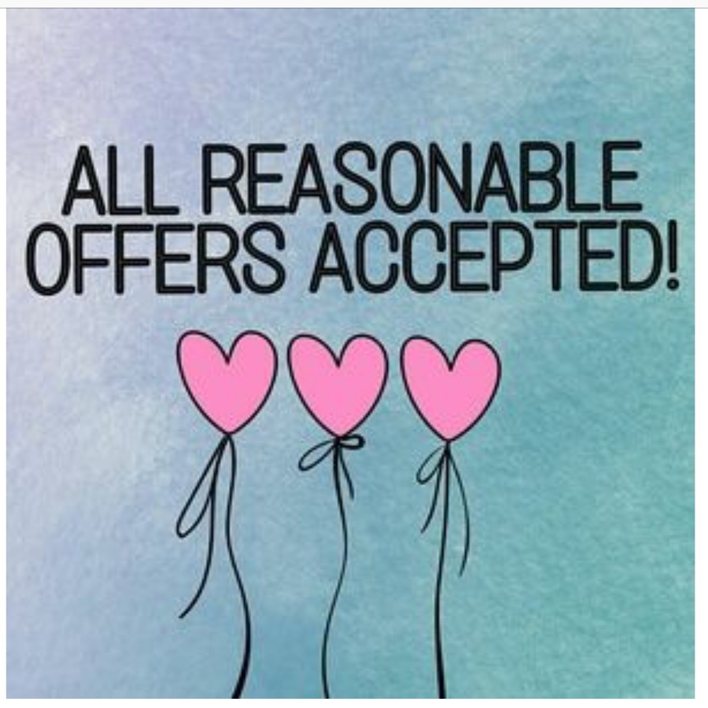 All reasonable offers really will be accepted!